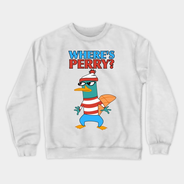 Where's Perry Waldo? Crewneck Sweatshirt by LuisP96